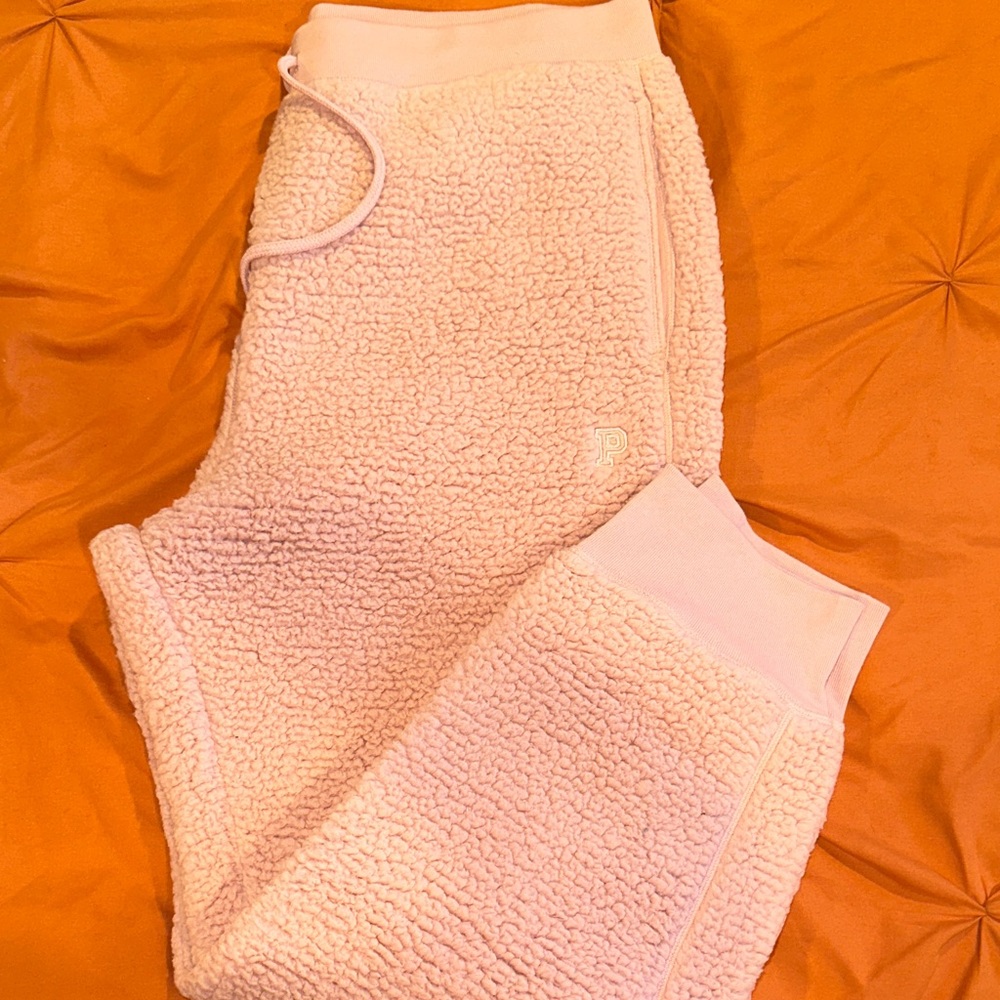 PINK Victoria's Secret Blush Sherpa Pants